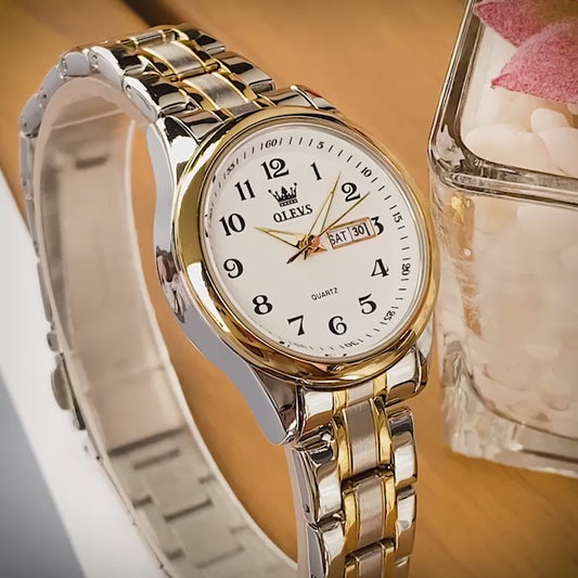 OLEVS 5567 Women's Watch Original Luxury Brand Stainless Steel Waterproof Quartz Women's Watch Elegant Date Zhou Women's watches